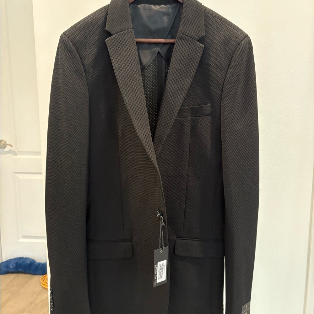 American Tall BNNW textured Men's Black Blazer